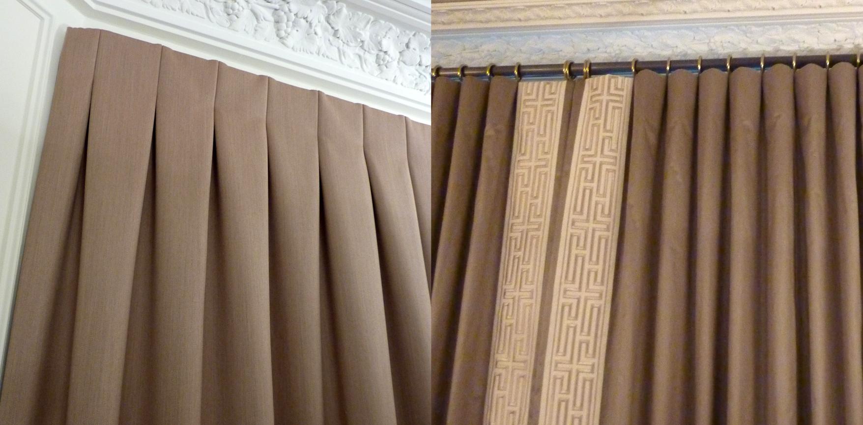 9 Tailles * Jacquard Carreaux Sarcelle Double rideaux à plis plat rideaux 